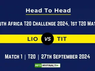 LIO vs TIT Player Battle, Head to Head Team Stats, Team Record - South Africa T20 Challenge 2024