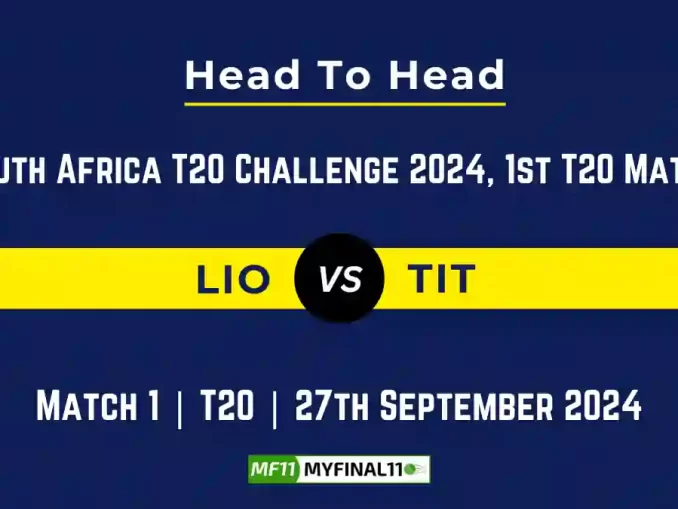 LIO vs TIT Player Battle, Head to Head Team Stats, Team Record - South Africa T20 Challenge 2024