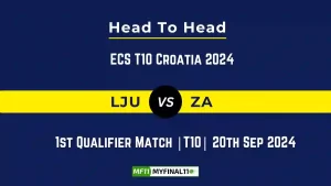 LJU vs ZA Player Battle, Head to Head Team Stats, Team Record – ECS T10 Croatia 2024