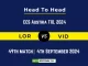 LOR vs VID Player Battle, Head to Head Team Stats, Player Record: ECS T10 Austria - Match 49