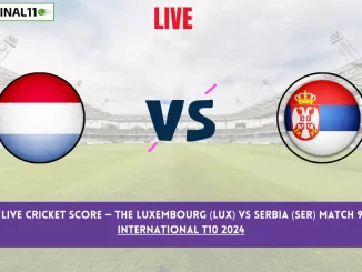 LUX vs SER Live Cricket Score — The Luxembourg (LUX) vs Serbia (SER) Match 9 in the ECC International T10 2024