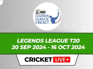 Legends League T20 Live Score, Matches, Schedule, Points Table 2024