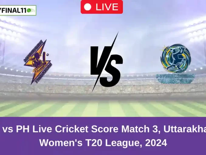 MT vs PH Live Cricket Score Match 3, Uttarakhand Women's T20 League, 2024 (1)