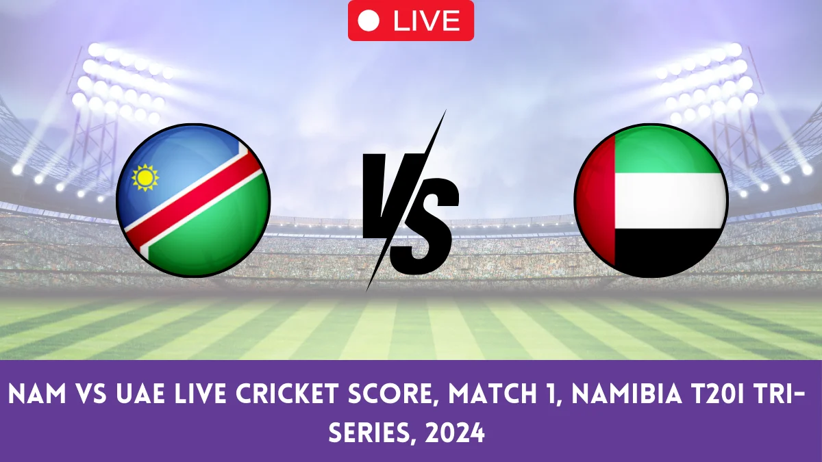 NAM vs UAE Live Cricket Score, Match 1, Namibia T20I Tri-Series, 2024