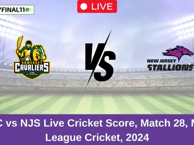 NJSC vs NJS Live Cricket Score, Match 28, Minor League Cricket, 2024