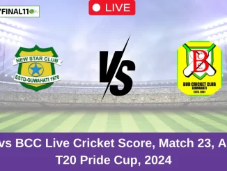 NSC vs BCC Live Cricket Score, Match 23, Assam T20 Pride Cup, 2024