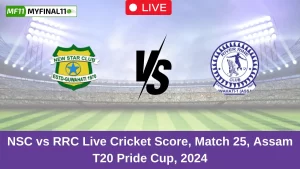 NSC vs RRC Live Score: Scorecard, Ball by Ball Commentary – Match 25, GSA Pride Cup 2024