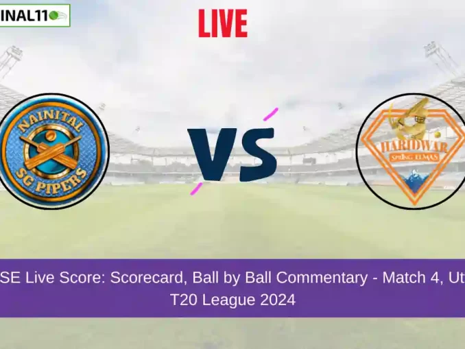 NSP vs HSE Live Score: Scorecard, Ball by Ball Commentary - Match 4, Uttarakhand T20 League 2024