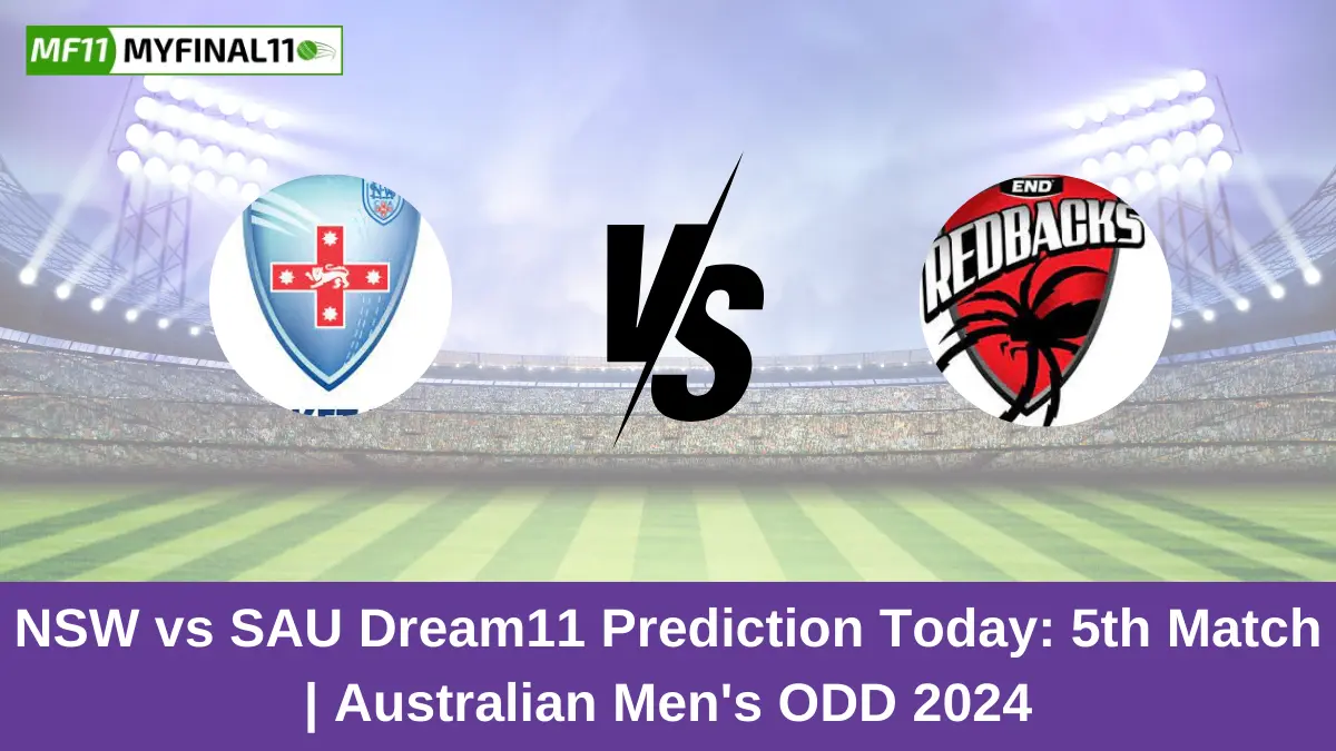 NSW vs SAU Dream11 Prediction Today: 5th Match Pitch Report, and Key Player | Australian Men's ODD 2024