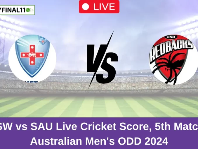 NSW vs SAU Live Score: Scorecard, Ball by Ball Commentary - 5th Match, Australian Men’s ODD 2024