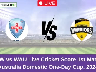 NSW vs WAU Live Cricket Score 1st Match, Australia Domestic One-Day Cup, 2024