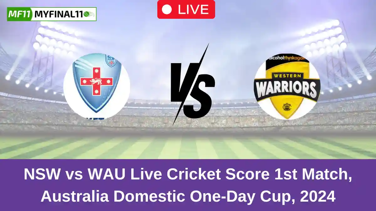 NSW vs WAU Live Cricket Score 1st Match, Australia Domestic One-Day Cup, 2024