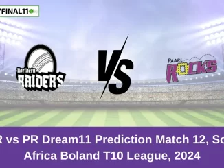 NTR vs PR Dream11 Prediction Match 12, South Africa Boland T10 League, 2024