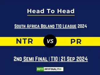 NTR vs PR Player Battle, Head to Head Team Stats, Player Record