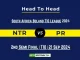 NTR vs PR Player Battle, Head to Head Team Stats, Player Record