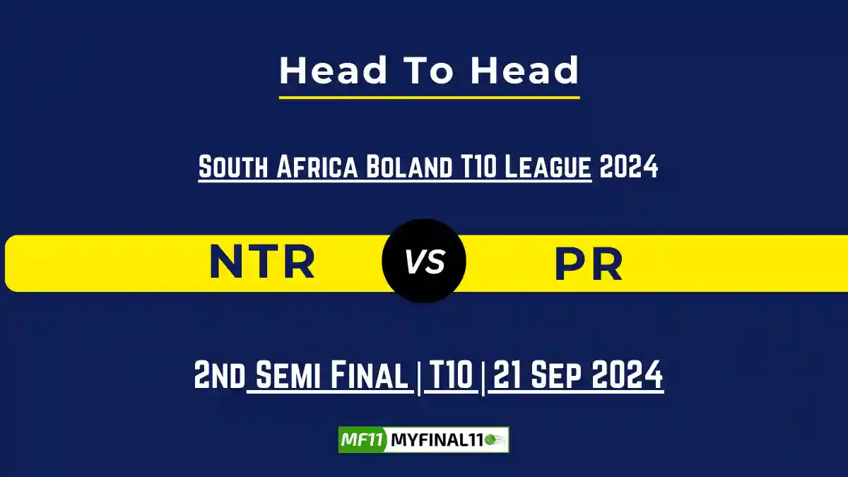 NTR vs PR Player Battle, Head to Head Team Stats, Player Record