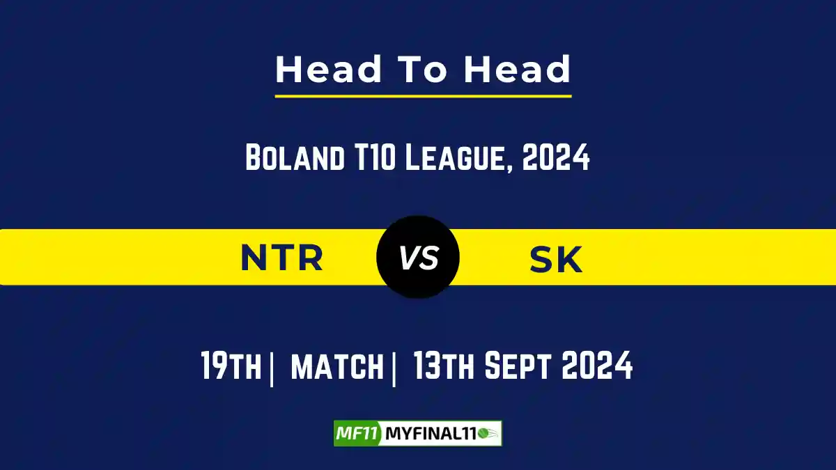 NTR vs SK Player Battle, Head to Head Team Stats, Player Record: South Africa Boland T10 League - Match 17