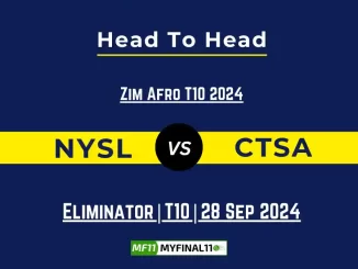 NYSL vs CTSA Player Battle, Head to Head Team Stats, Player Record