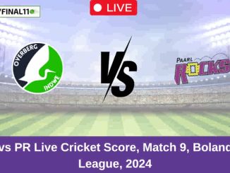 OBI vs PR Live Cricket Score, Match 9, Boland T10 League, 2024