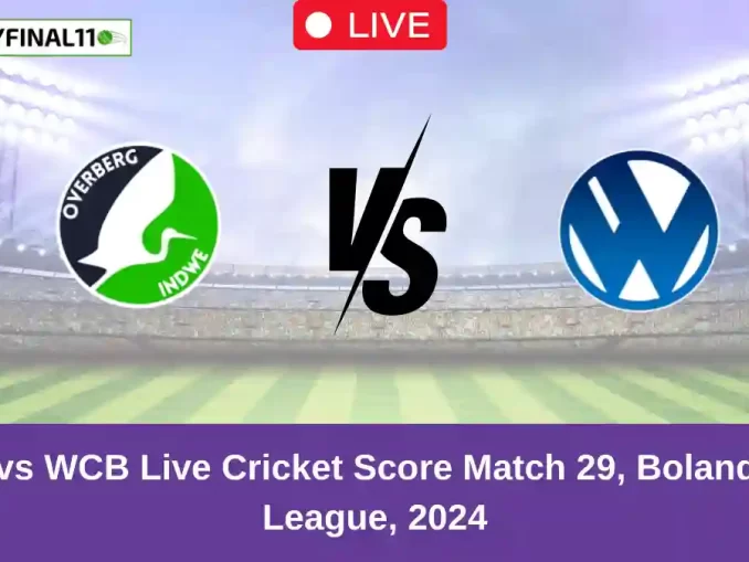 OBI vs WCB Live Cricket Score Match 29, Boland T10 League, 2024