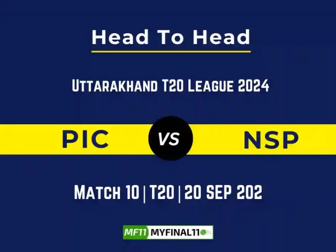 PIC vs NSP Player Battle, Head to Head Team Stats, Team Record - Kerala T20 Trophy 2024