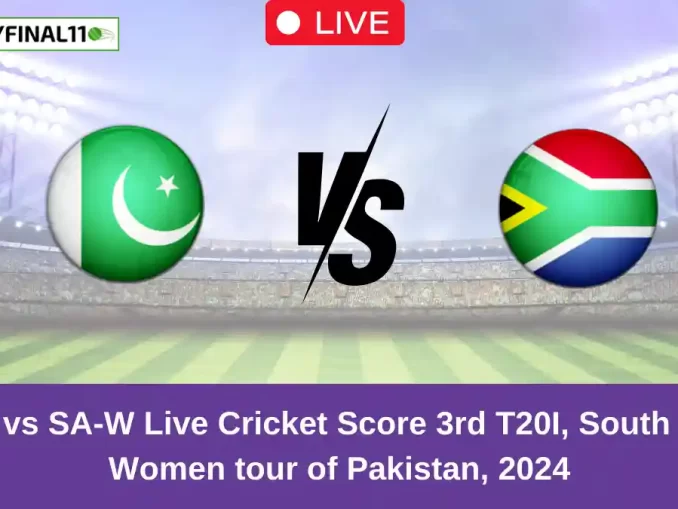 PK-W vs SA-W Live Cricket Score 3rd T20I, South Africa Women tour of Pakistan, 2024