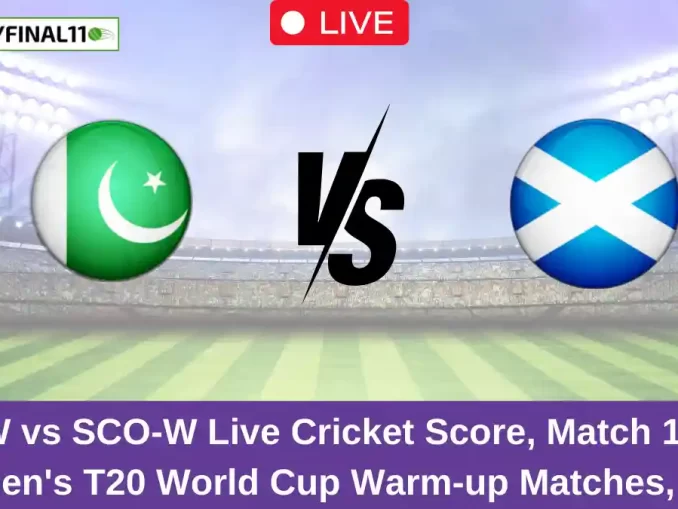 PK-W vs SCO-W Live Cricket Score, Match 1, ICC Women's T20 World Cup Warm-up Matches, 2024