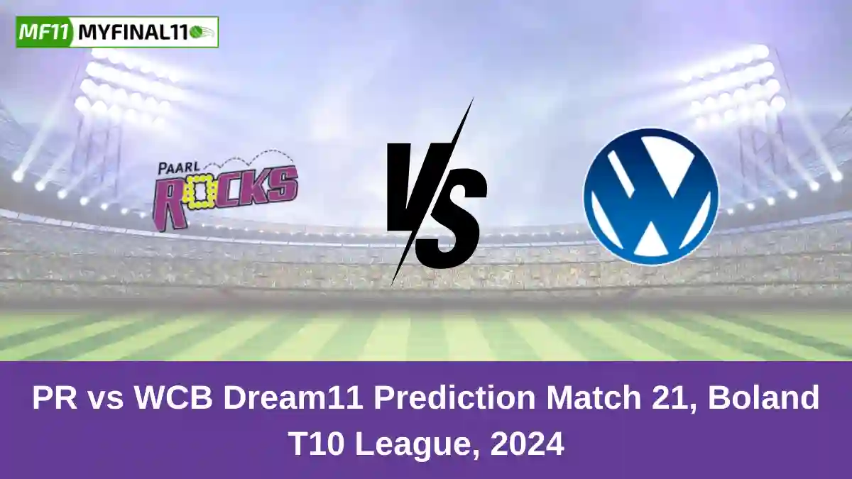 PR vs WCB Dream11 Prediction Match 21, Boland T10 League, 2024