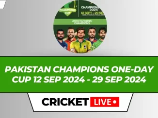 Pakistan Champions One-Day Cup Cricket Live Score, Matches, Scorecard, Results, Points Table 2024