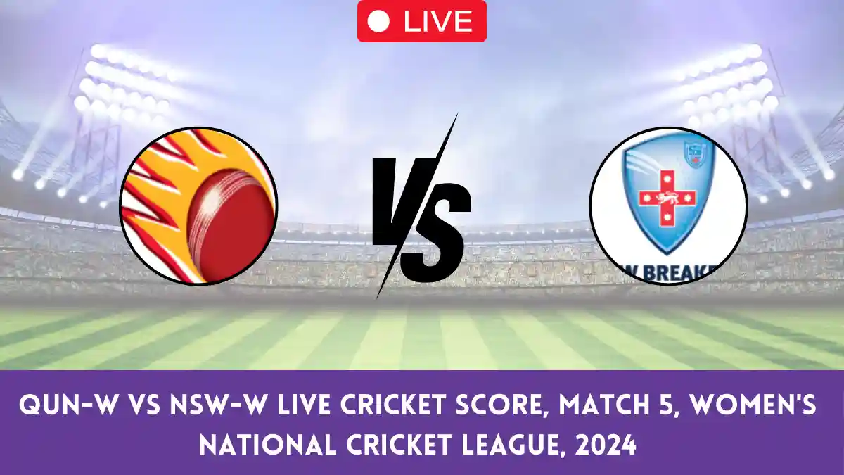 QUN-W vs NSW-W Live Cricket Score, Match 5, Women's National Cricket League, 2024