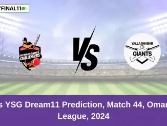 RC vs YSG Dream11 Prediction, Match 44, Oman D10 League, 2024