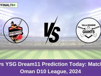 RC vs YSG Dream11 Prediction Today Match 19, Oman D10 League, 2024