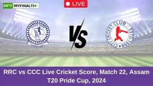 RRC vs CCC Live Score: Scorecard, Ball by Ball Commentary – Match 22, Assam T20 Pride Cup 2024