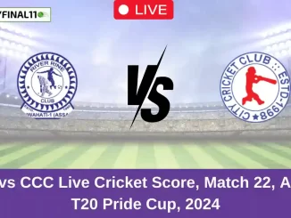 RRC vs CCC Live Cricket Score, Match 22, Assam T20 Pride Cup, 2024