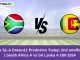 SA-A vs SL-A Dream11 Prediction Today 2nd unofficial ODI South Africa A vs Sri Lanka A ODI 2024