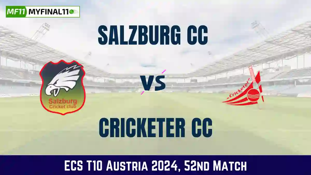 SAL vs CRC Dream11 Prediction Today: Match 52 Pitch Report, and Player Stats | ECS T10 Austria 2024