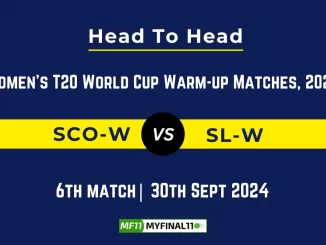 SCO-W vs SL-W Player Battle, Head to Head Team Stats, Player Record: ICC Women's T20 World Cup Warm-up Matches- 6th Match