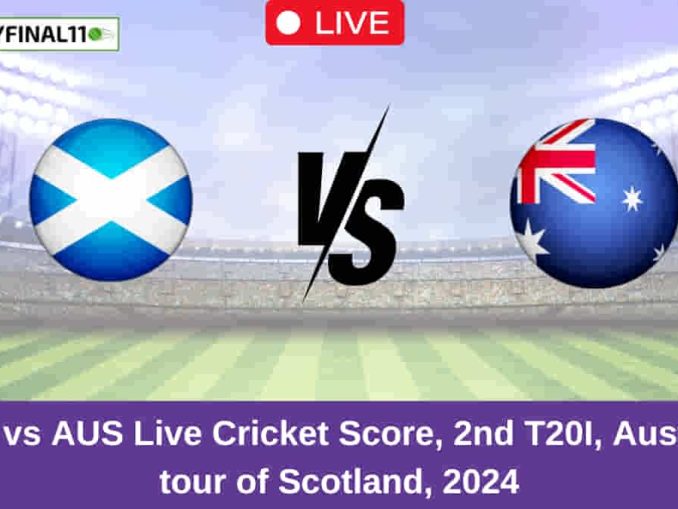 SCO vs AUS Live Cricket Score, 2nd T20I, Australia tour of Scotland, 2024