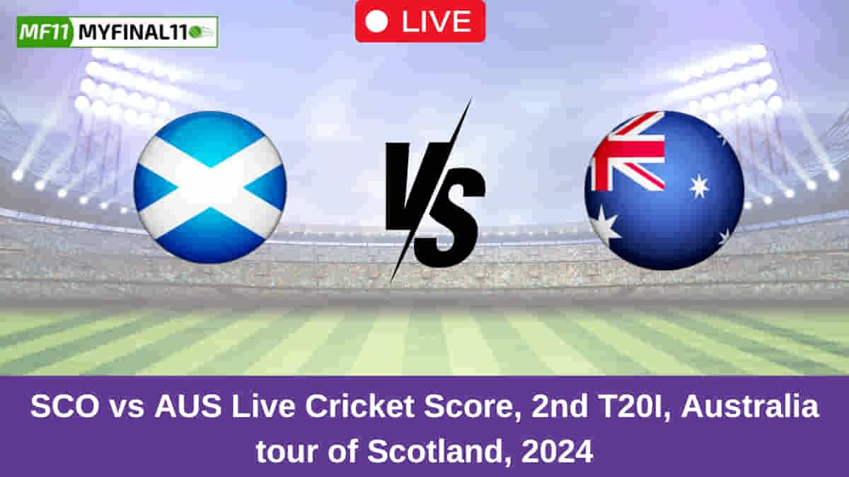 SCO vs AUS Live Cricket Score, 2nd T20I, Australia tour of Scotland, 2024