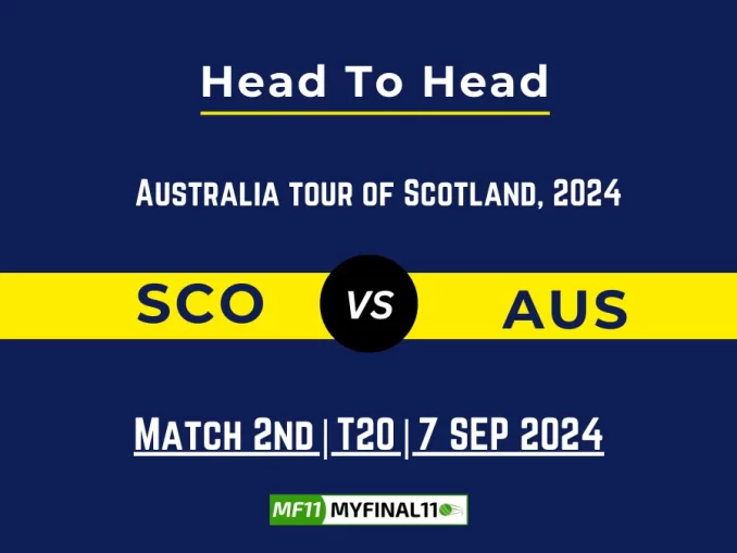 SCO vs AUS Player Battle, Head to Head Team Stats, Team Record - Australia tour of Scotland 2024