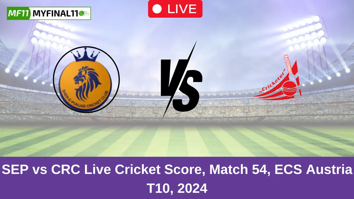 SEP vs CRC Live Cricket Score, Match 54, ECS Austria T10, 2024