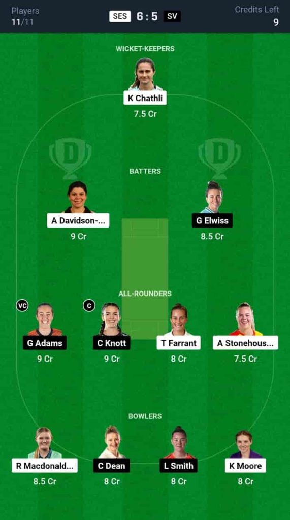 SES vs SV Dream11 Prediction Today: 2nd Semi-Final, English Women's OD 2024