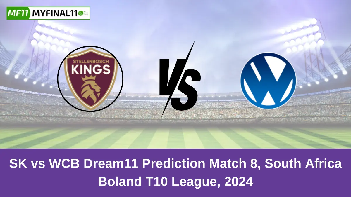 SK vs WCB Dream11 Prediction Match 8, South Africa Boland T10 League, 2024