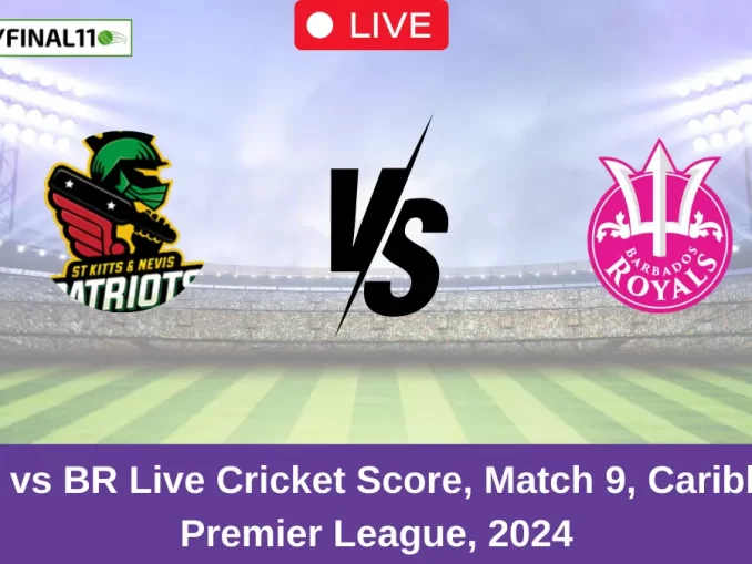 SKN vs BR Live Cricket Score, Match 9, Caribbean Premier League, 2024