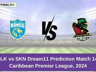 SLK vs SKN Dream11 Prediction Match 14, Republic Bank CPL T20