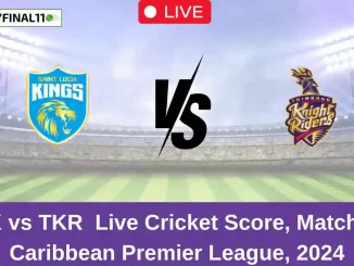 SLK vs TKR Live Cricket Score, Match 12, Caribbean Premier League, 2024