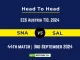 SNA vs SAL Player Battle, Head to Head Team Stats, Player Record: ECS T10 Austria - Match 44