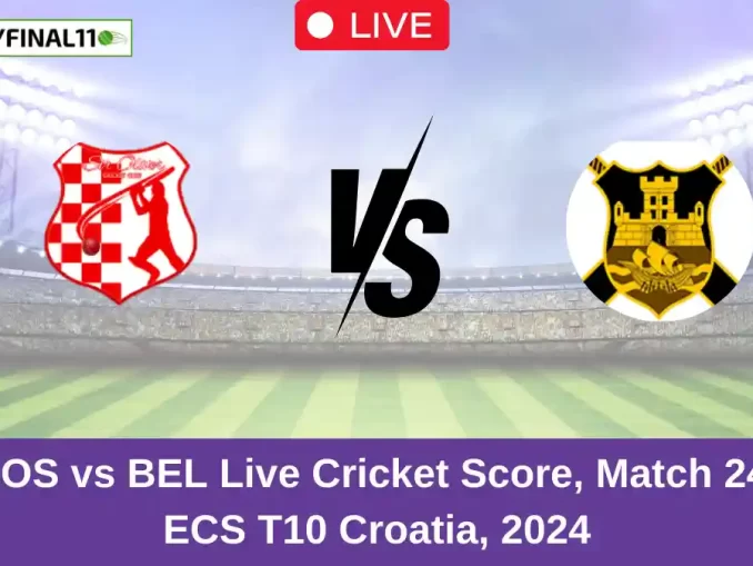 _SOS vs BEL Live Cricket Score, Match 24, ECS T10 Croatia, 2024