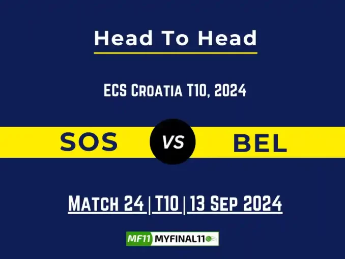 SOS vs BEL Player Battle, Head to Head Team Stats, Player Record