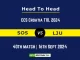 SOS vs LJU Player Battle, Head to Head Team Stats, Player Record: ECS Croatia T10, 2024- 40th Match